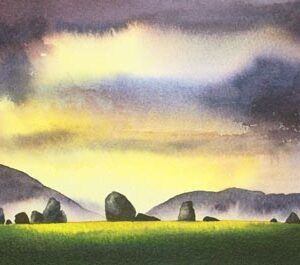 Castlerigg Panoramic- Lakeland - Viridian - Diane Gainey