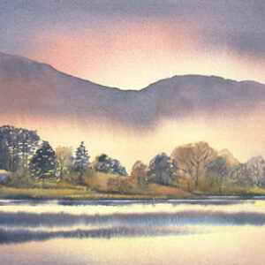 Dusk over Grasmere - Lakeland - Viridian - Diane Gainey