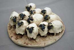 Herd of 11 sheep 25 cms wide £140.00