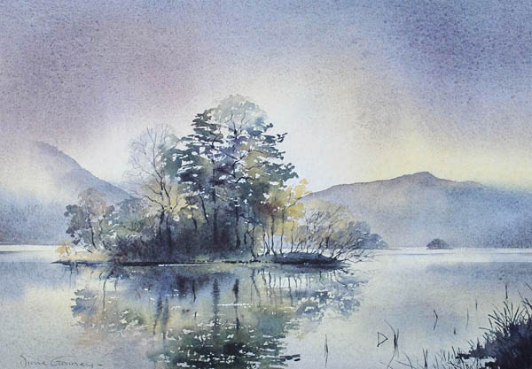 Morning Mist - Ullswater - Lakeland - Viridian - Diane Gainey