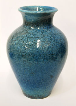 Raku vase