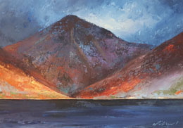 'Wastwater and Great Gable' Acrylic on Paper image size 24cms x 34cms £255