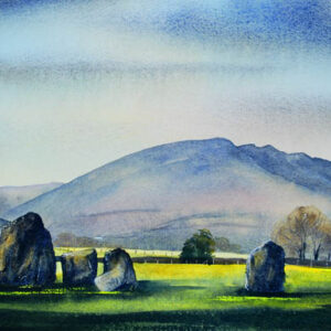 Blencathra from Castlerigg - Northumberland - Viridian - Diane Gainey