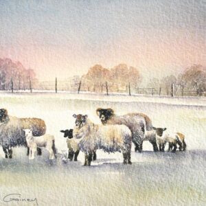 Spring Fost - Sheep - Viridian - Diane Gainey